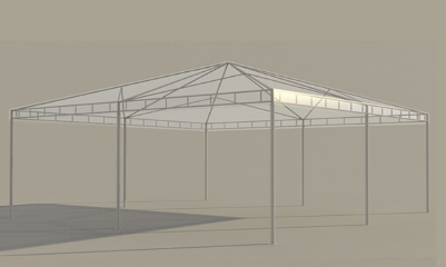 Tenda piramidal 10x10 da Só Tendas: Aplicações e capacidade real de público