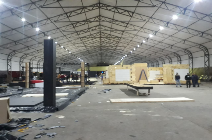 Cobertura para Canteiro de Obras